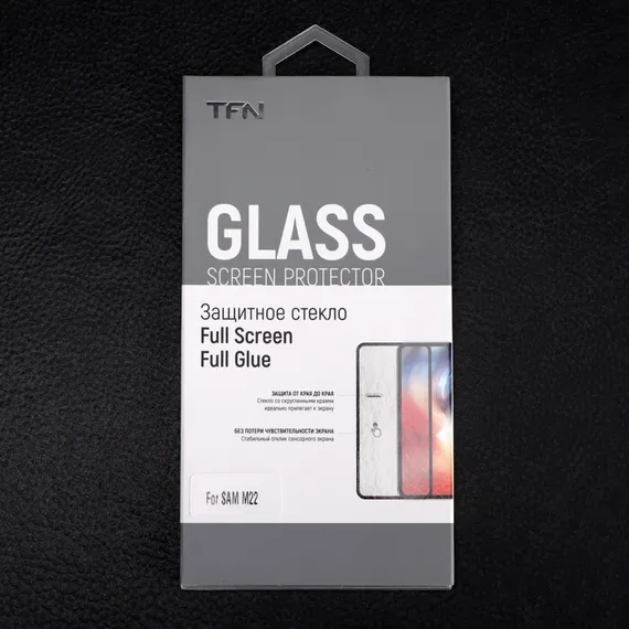 Защитное стекло 2.5D TFN для Samsung M22, полный клей, черное