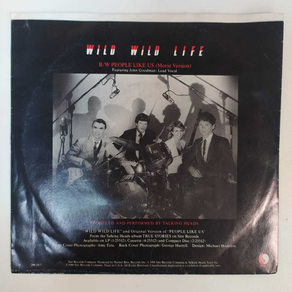 Talking Heads - Wild Wild Life (США 1986г.) 7", 45 RPM, Single