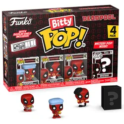 Funko Bitty POP! Deadpool (Bathtime + Flamenco + Supper Hero + Mystery) 4PK