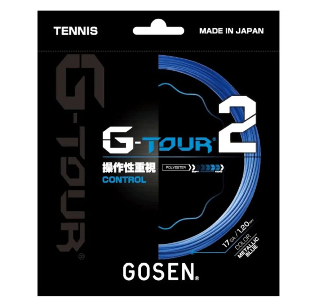 Теннисные струны Gosen G-Tour 2 (12.2 m) - metallic blue
