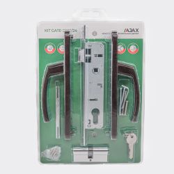 Корпус врезного замка с ручкой AJAX KIT GATE-2585/24 BR коричневый /63977/