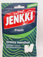 Жевательная резинка Jenkki Fresh Breezy Menthol "Свежий ментол" 35 г (из Финляндии)