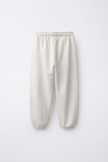 ZARA БРЮКИ-ДЖОГГЕРЫ ИЗ МЯГКОЙ ТКАНИ, ПЕСОЧНЫЙ МЕЛАНЖ