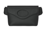 Burberry Pocket Bag Flap Closure Grain Leather Pocket Fanny Pack Men"s Black