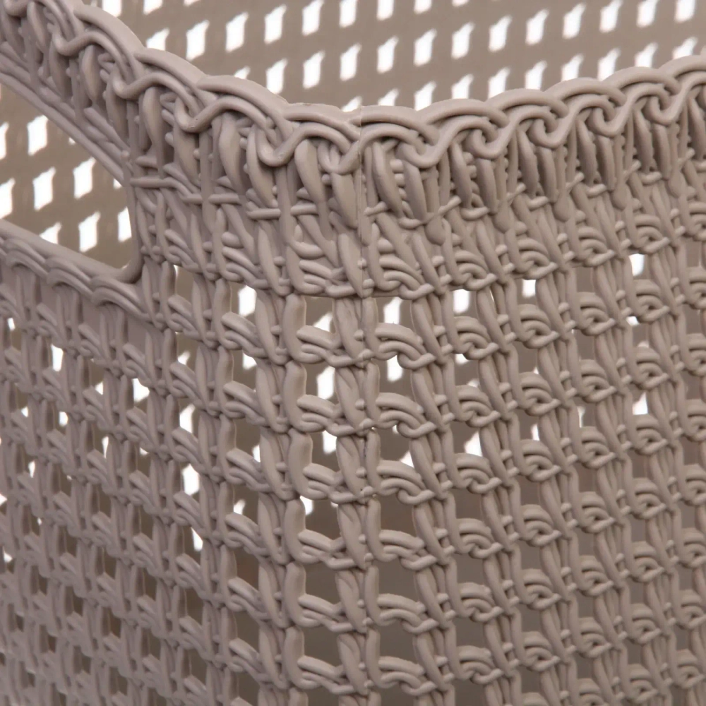 Корзина для хранения «МАУРИКА», цвет серый, 43*25*25,5см (лейбл Селфи)