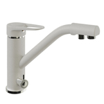 Смеситель для кухни 40к MIXLINE ML-GS05 (341) ультра белый с вых. для питьевого фильтра