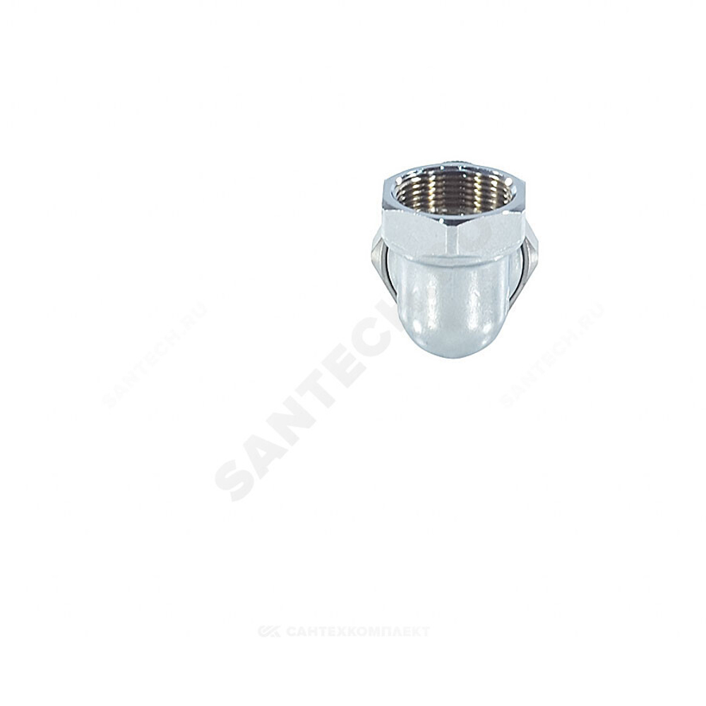Соединитель латунь хром американка Ду 32 (1 1/4") угловой ВР/НР R19 Giacomini R19X006