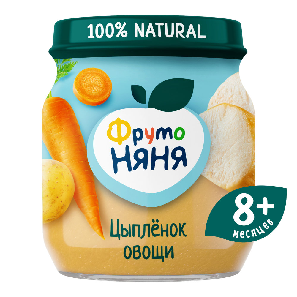 Пюре Фруто Няня цыпленок овощи 100 гр