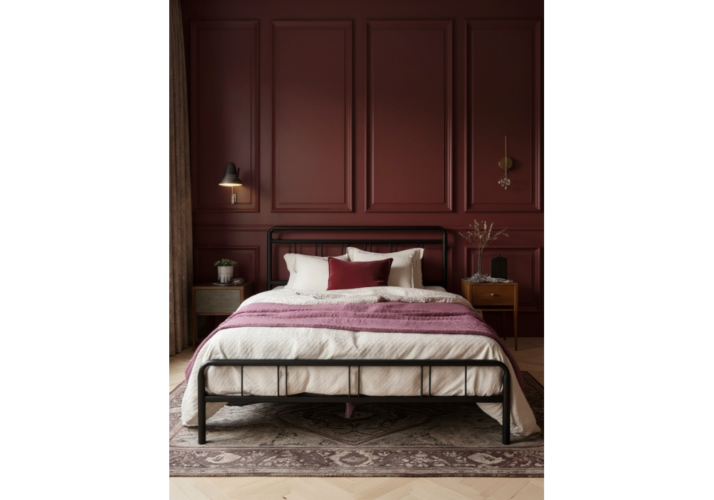 Кровать Woodville Рейк 160х200 черная