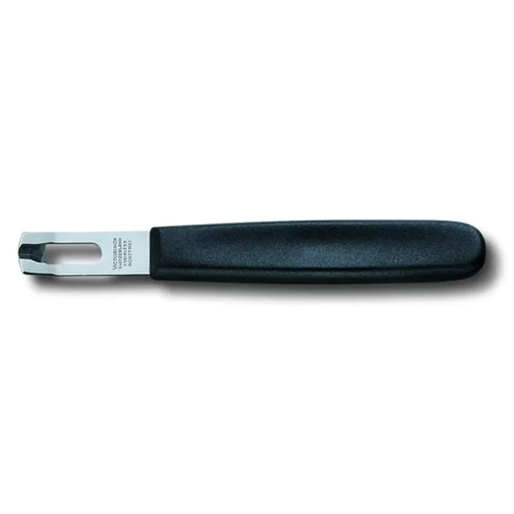 Нож для снятия цедры черная пластиковая ручка Victorinox