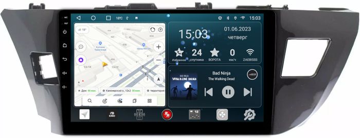 Магнитола для Toyota Corolla 2013-2016 - Redpower 066 Android 10, Быстрая, CarPlay, SIM-слот