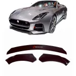 Карбоновая губа переднего бампера для Jaguar F-Type 2017-2019 Ягуар
