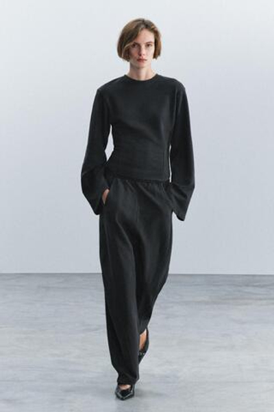 ТОЛСТОВКА С ДЛИННЫМИ РУКАВАМИ — ZARA