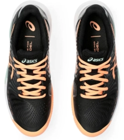 Женские кроссовки для padel Asics Gel-Challenger 14 Padel - black/bright sunstone