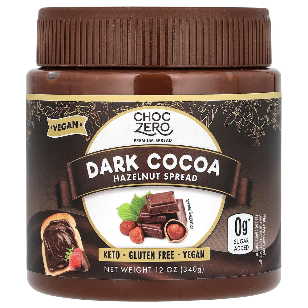 ChocZero, спред из фундука с темным какао, 340 г (12 унций)