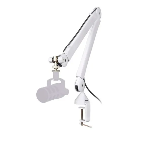 RODE Podcaster MKII + RODE PSA1 Plus White
