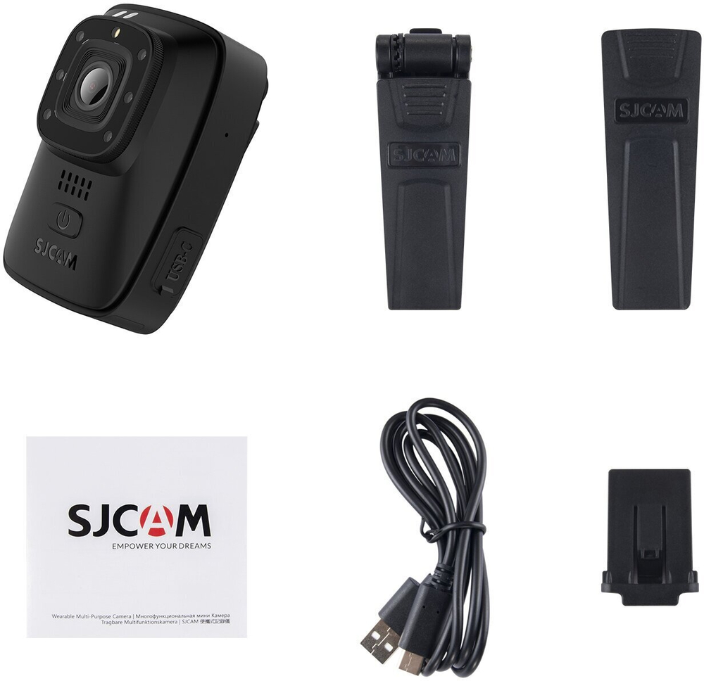 Персональный видеорегистратор SJCAM A10 Body Cam, черный