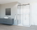Душевой уголок Vincea Комо Софт (Como Soft) VSR-1CS1013CL, 1300*1000, хром, стекло прозрачное