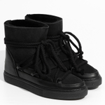 Высокие комбинированные кеды INUIKII Sneaker Classic Black на меху