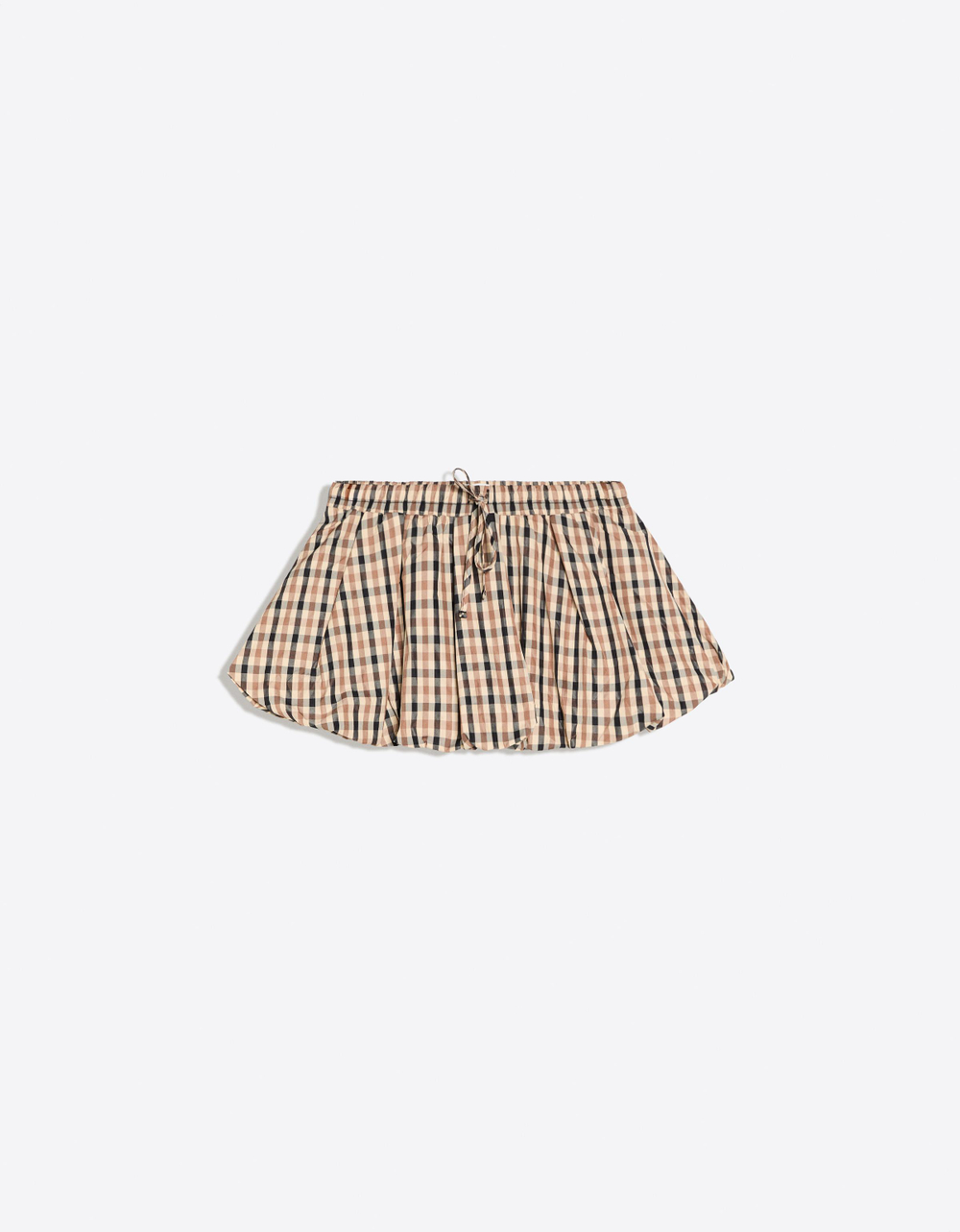 Женская юбка-шорты в клетку из высокотехнологичной ткани - BERSHKA
