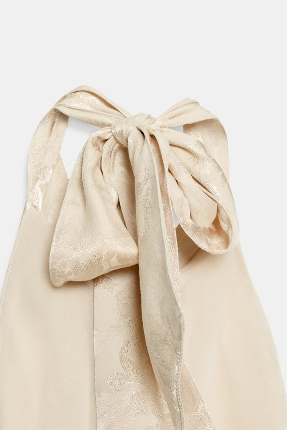 ZARA ПЛАТЬЕ МИДИ С ЖАККАРДОВЫМ ЦВЕТОЧНЫМ УЗОРОМ, КАВА