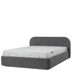 Кровать Onyx с подъемным механизмом 160x200 см, серая