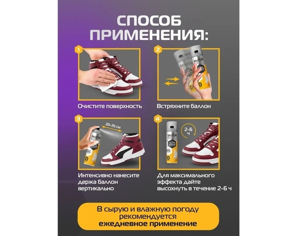 SALTON Sport ULTRA Броня для кроссовок, 200 мл