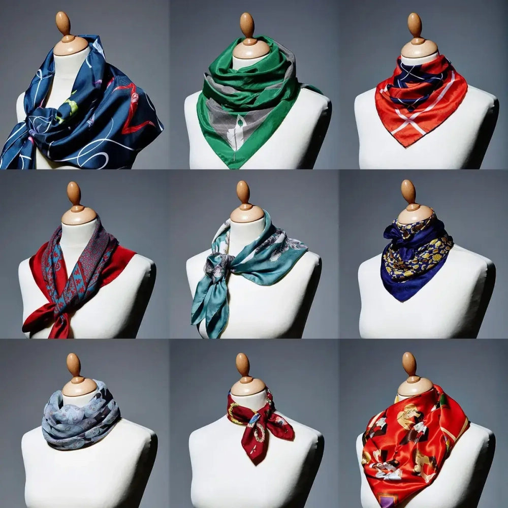 Платок «Your Style - Кисточки», микс 4 цвета, 60*60см