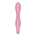 Розовый вибромассажер 20,9см с функцией расширения Satisfyer Air Pump Vibrator 2