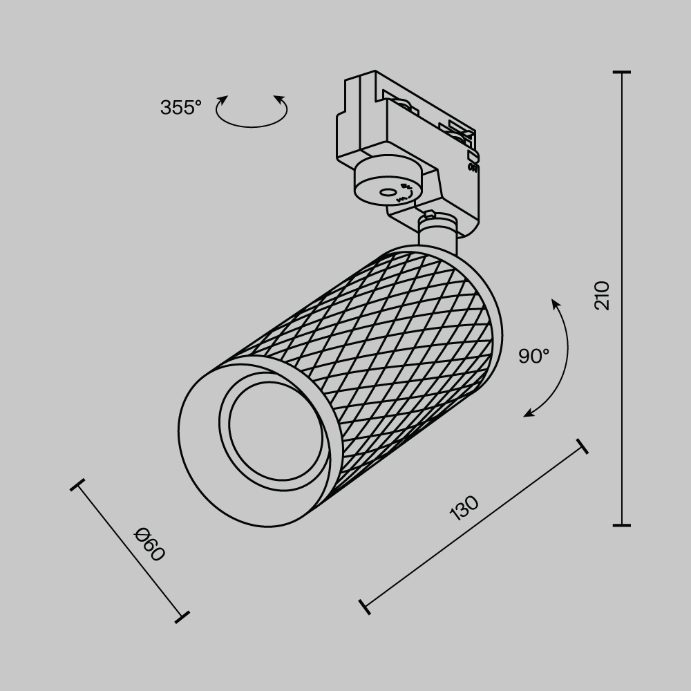 Трековый светильник Maytoni Focus Design TR011-1-GU10-W