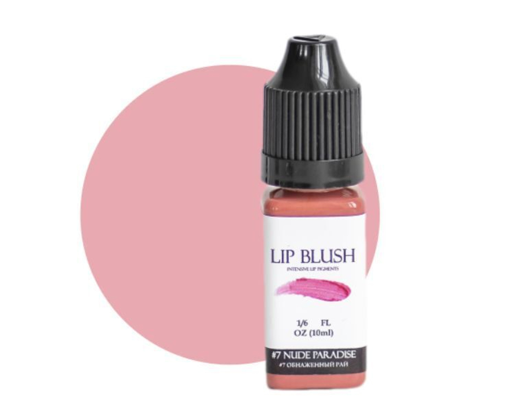 Пигмент для перманентного макияжа LIP BLUSH #7 NUDE PARADISE Обнаженный рай, 10 мл
