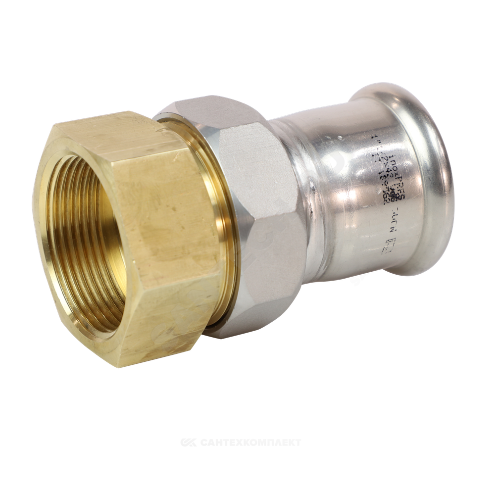 Муфта разъемная сталь нерж AISI 316L Дн 15х1/2" Ру16 пресс/ВР Inoxpres RM 184015003