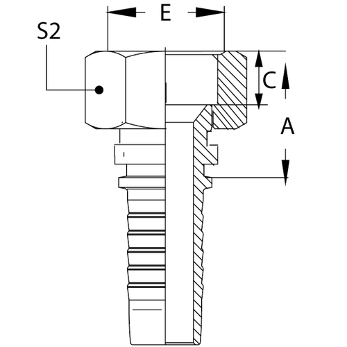 Фитинг DN 10 DKI (Г) 20x1.5 (90)