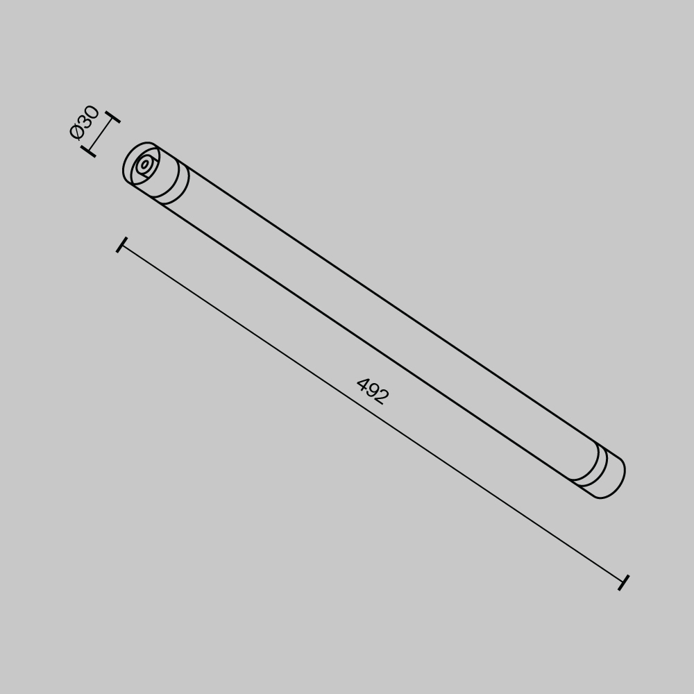 Светильник светодиодный для системы освещения Maytoni SHELF Larc C148CL-L500-7W3K-B