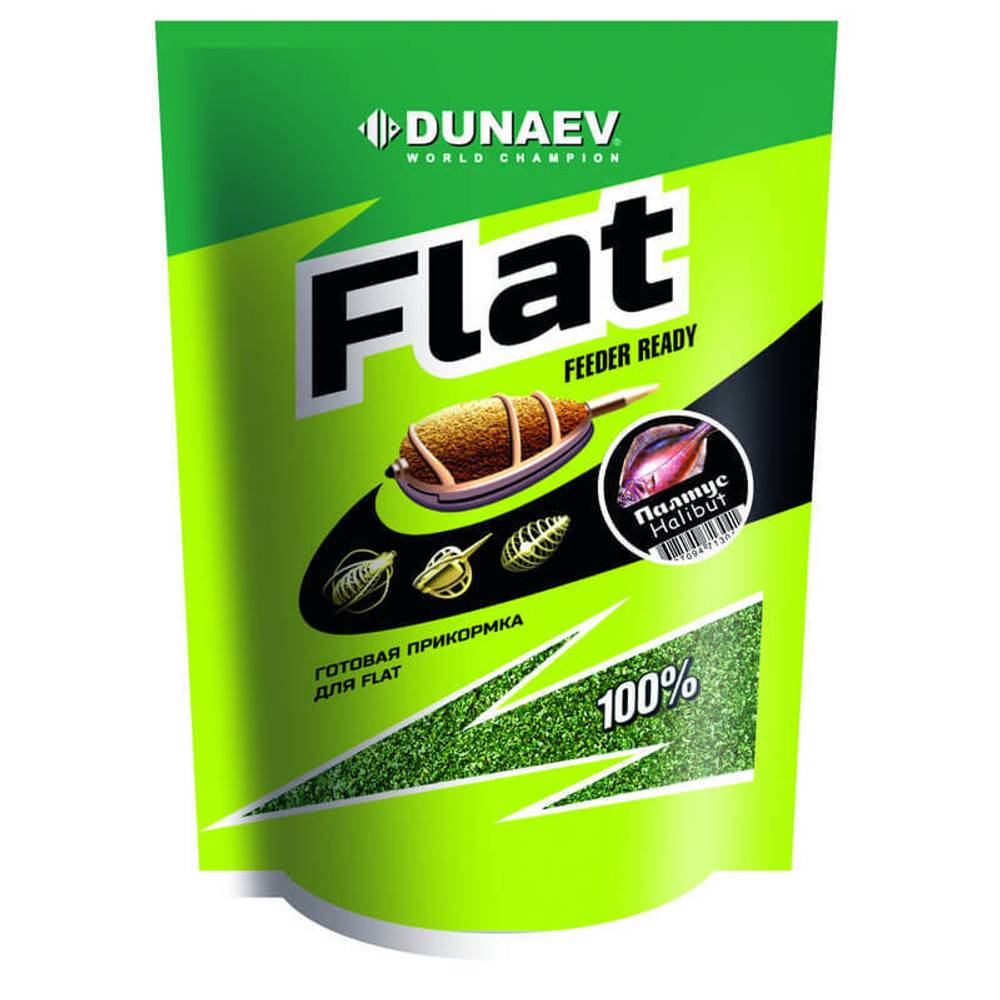 Прикормка Dunaev Flat Feeder Ready 1 кг. Палтус