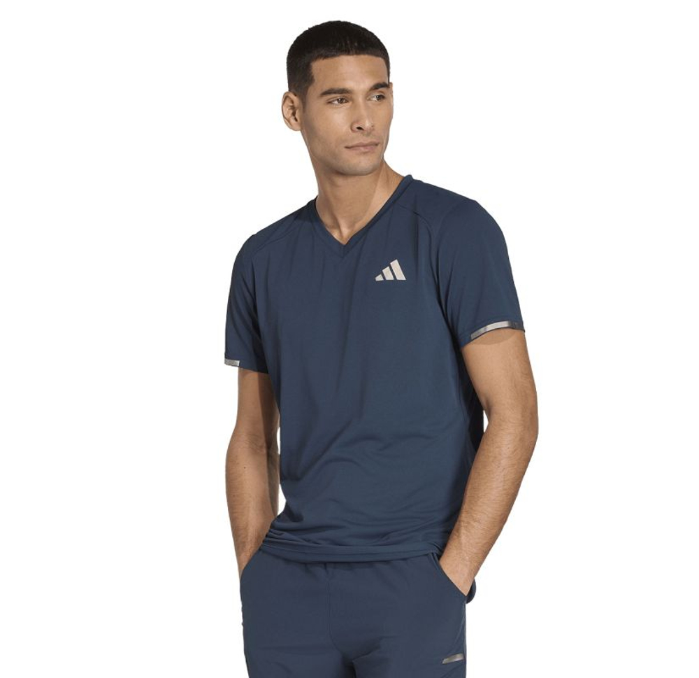 Мужская теннисная футболка Adidas Tennis Freelift T-Shirt Pro - aura ink