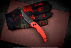 Складной нож Kizer Chili Pepper сталь 154CM Черное Покрытие рукоять G10