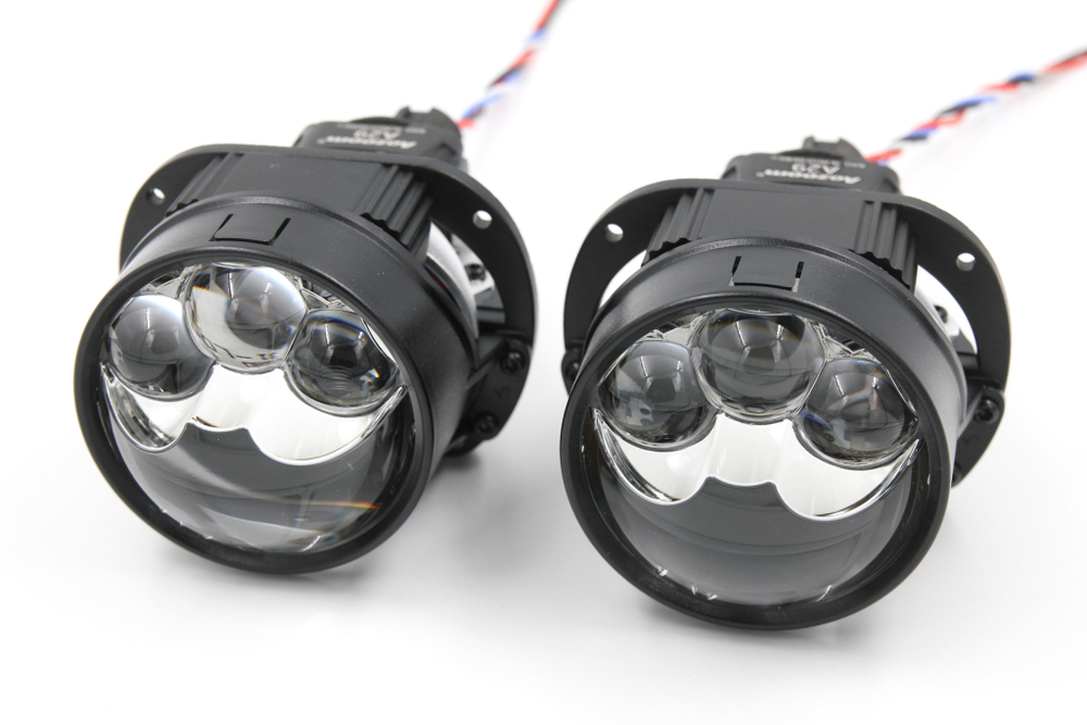 Билед модули Aozoom A29 2.5 дюйма, 4 чипа, 5500K, 12V, 37W/64W, съемное гаечное крепление (комплект, 2шт)