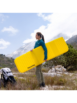 Коврик надувной Naturehike 196х65х3,5 см, желтый