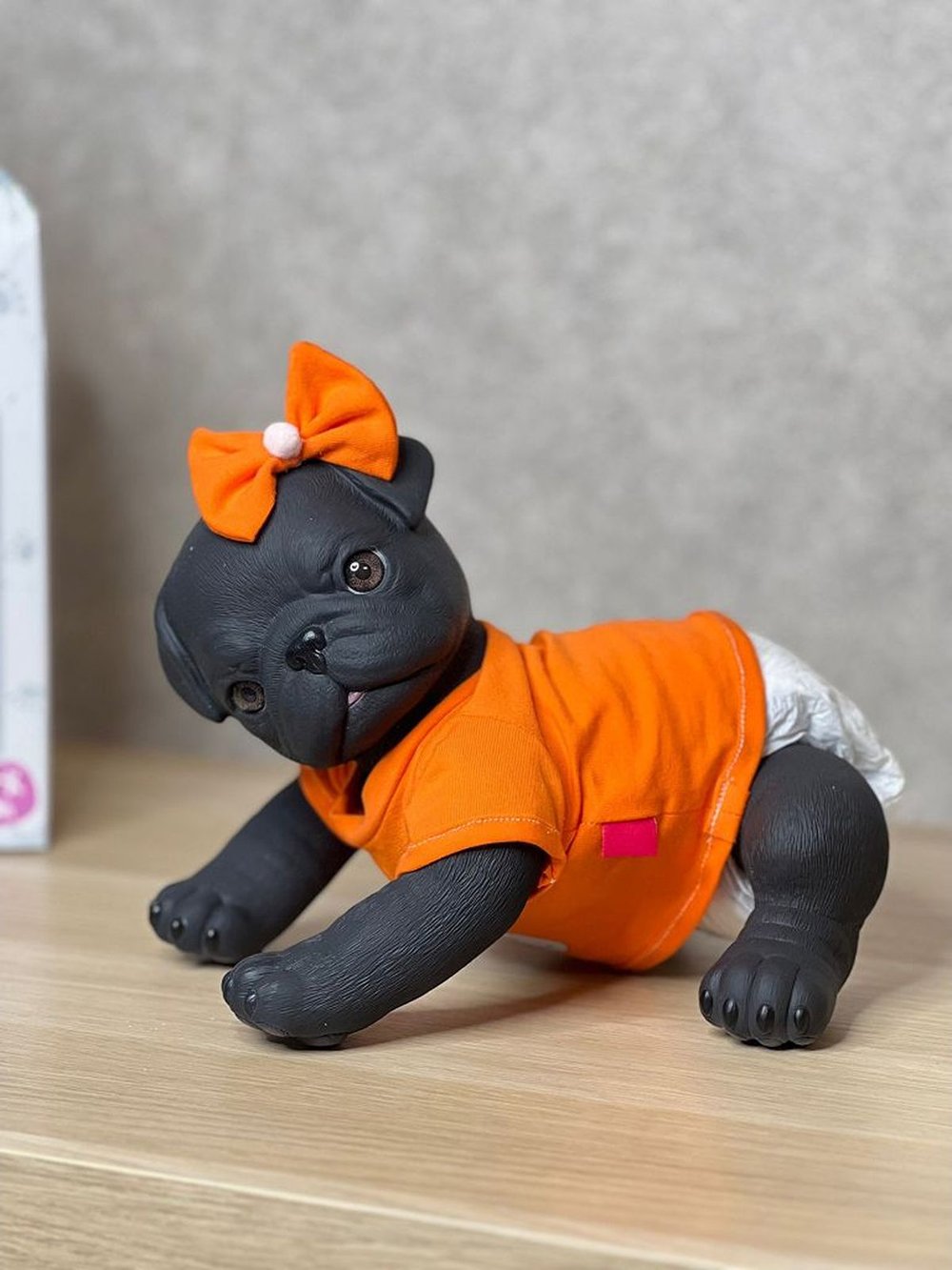 Игрушка мягконабивная 35см АниРеал Бульдог (60101)
