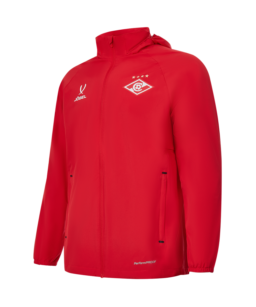 Куртка ветрозащитная Jögel PREMIER PerFormPROOF Spartak FZ Rain Jacket-K, красный