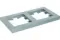 Рамка Systeme Electric ATLASDESIGN 2-постовая алюминий 36515