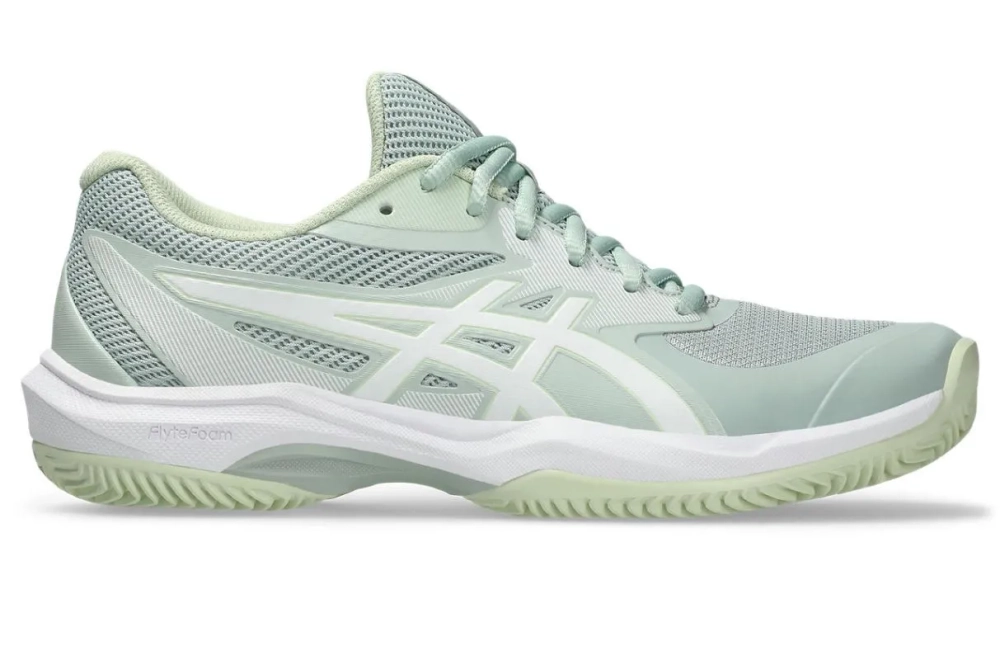 Женские теннисные кроссовки Asics Game FF Clay/OC - lichen rock/white