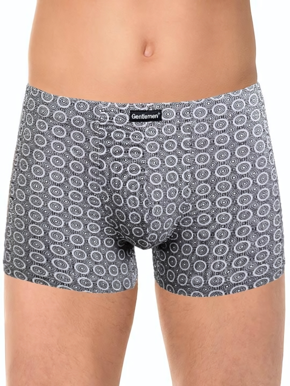 Мужские трусы-боксеры с принтом (Размер: 4X) (Цвет: серый)