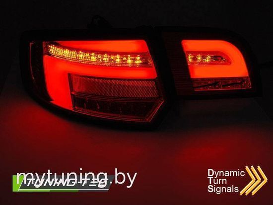 Фонари задние LED BAR BLACK SEQ для AUDI A3 8P 5D 08-12