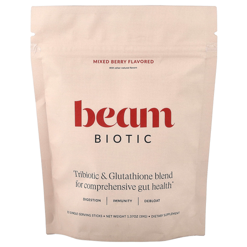 Beam, Biotic, ягодное ассорти, 15 стик-пакетов по 2,6 г (0,09 унции)