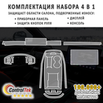 Jetour Dashing (2023) - комплект защитных пленок 4 в 1. Пленка защитная ControlTek HYBRID со слоем TOP COAT. Толщина: 6 mil. (175 мкм.)