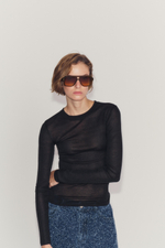 ДЖЕМПЕР В ПОЛОСКУ ТОНКОЙ ВЯЗКИ — ZARA