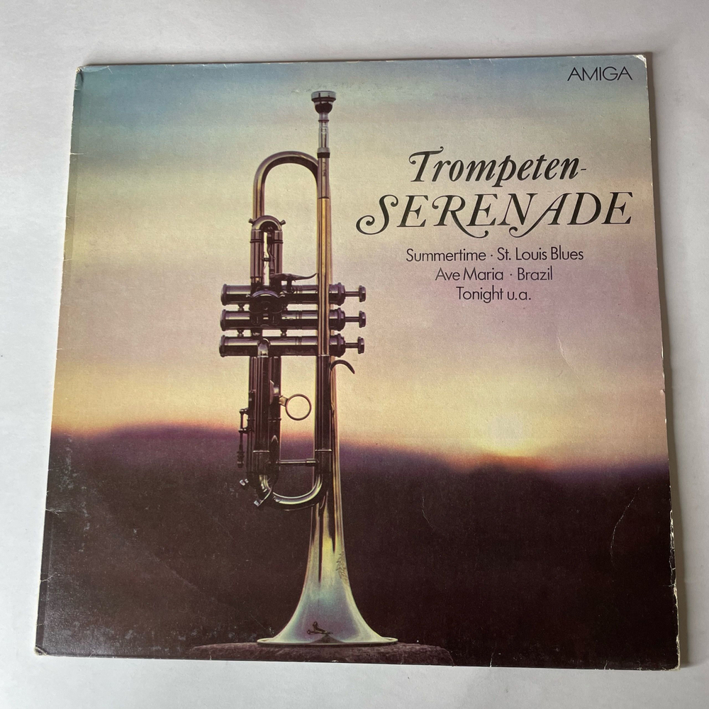 Винтажная виниловая пластинка LP Miloslav Bures Милослав Берс, Trompeten Serenade (ГДР 1980)