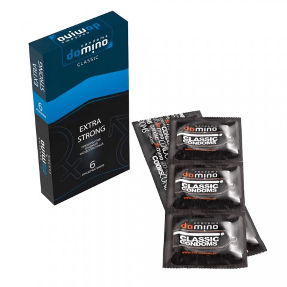 Презервативы DOMINO CLASSIC Extra Strong, особопрочные, 6 шт